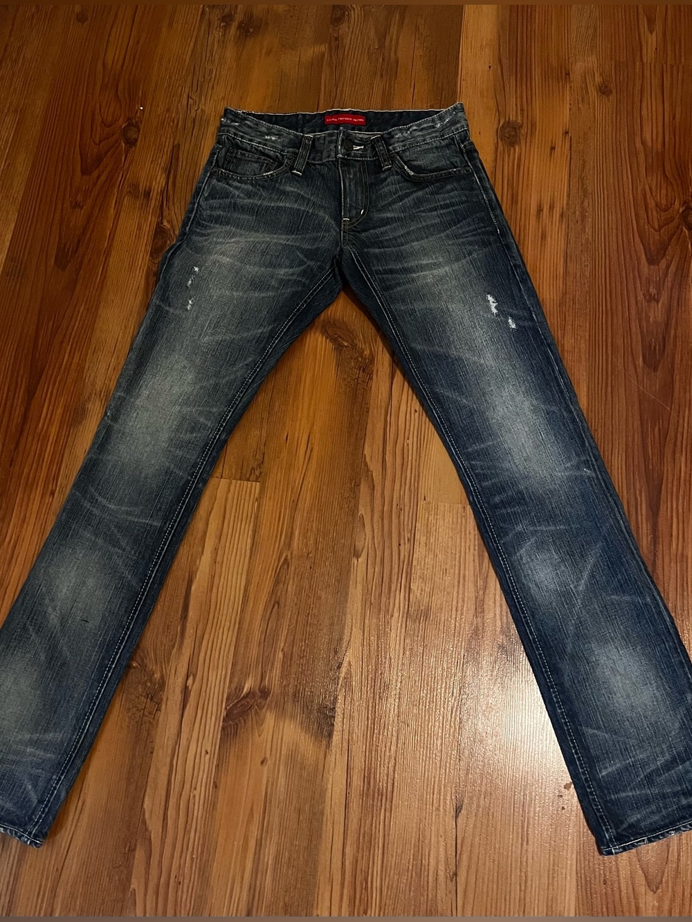 Slim Straight Women’s  Jeans in Washed Dark Blue - Casual Everyday Wear